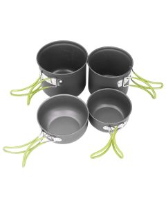 Hacer Portable Outdoor Cooking Set Non-Stick Pot Bowl Cookware Camping Picnic Hiking Utensils Cooking Equipment - COMPSOR-203