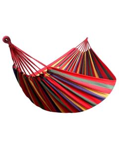 HACER Camping Hammock Swing Cotton Fabric Portable Travel Tree Hanging Bed Indoor Outdoor Garden Beach Sleeping Jhula for Baby Adults Men & Women (235 x 80CM)