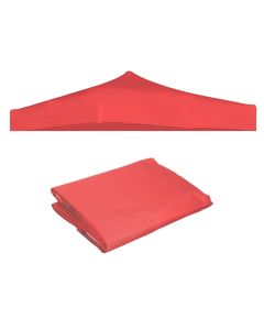 HACER Canopy Replacement Top Cover Roof for Gazebo Air Tent Popup Cloth Sun Shade Water Resistant Shelter(6.5X6.5ft, Red)