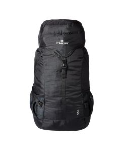 HACER Backpack Unisex Travel Daypack Large Capacity Rucksack for Camping Trekking Hiking Travelling Luggage Tourist - (Black, 55L)