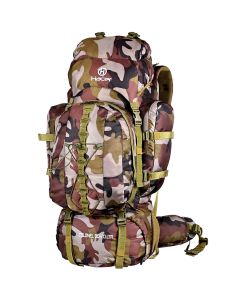 HACER 90L+20L Camping Rucksack Bag Water-Resistant Men Travel Backpack with Rain Cover for Hiking Trekking Traveling - (Camouflage)